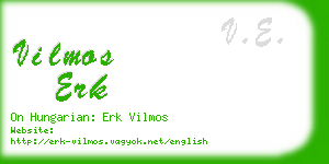 vilmos erk business card